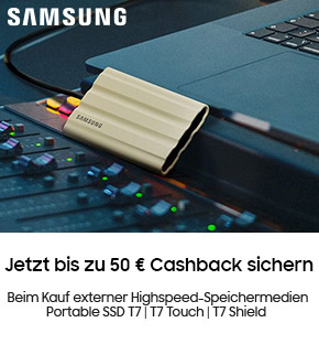 Samsung externe SSD Cashback Aktion