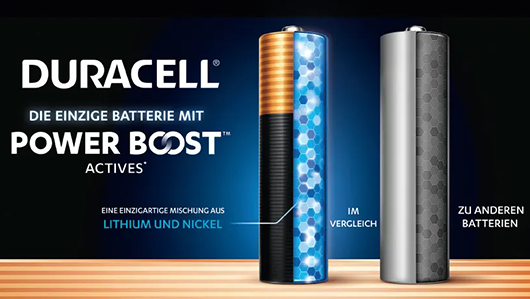 Duracell Power Boost Actives Batterien für mehr Power