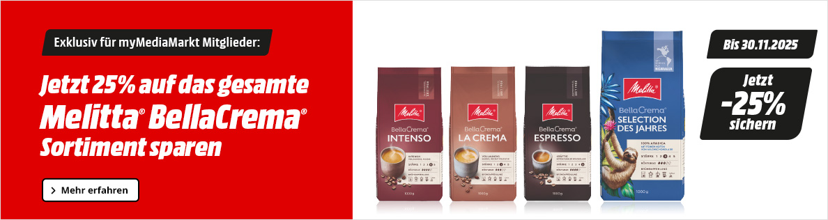 25% Aktion Melitta für myMediaMarkt Mitglieder