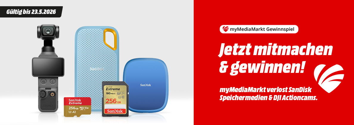 Exklusiv für myMediaMarkt Mitglieder. Gewinnspiel