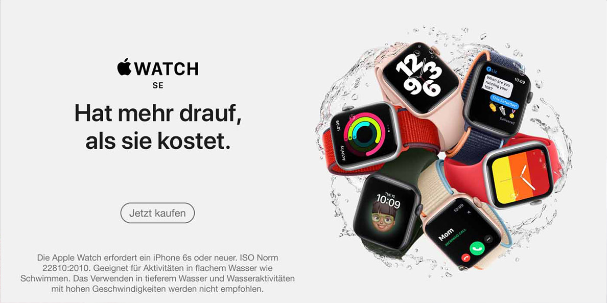 Apple Watch SE- jetzt kaufen