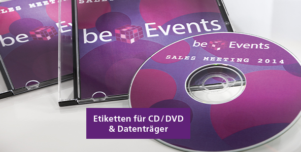 Etiketten für CD/DVD & Datenträger